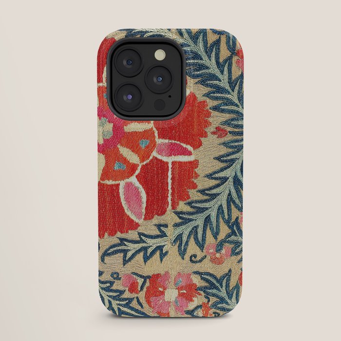 18th Century Suzani Fragment Print iPhone Case