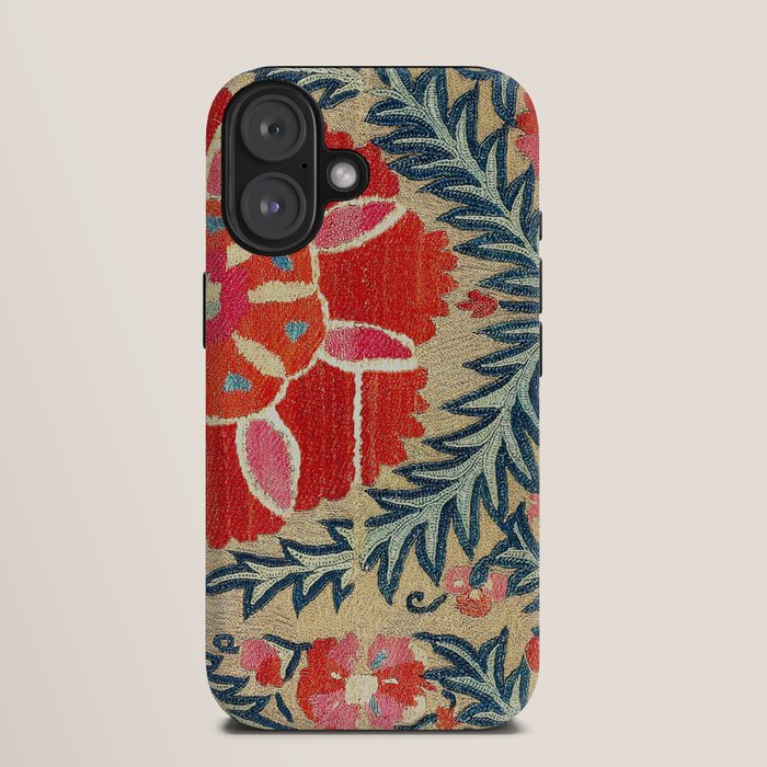 18th Century Suzani Fragment Print iPhone Case
