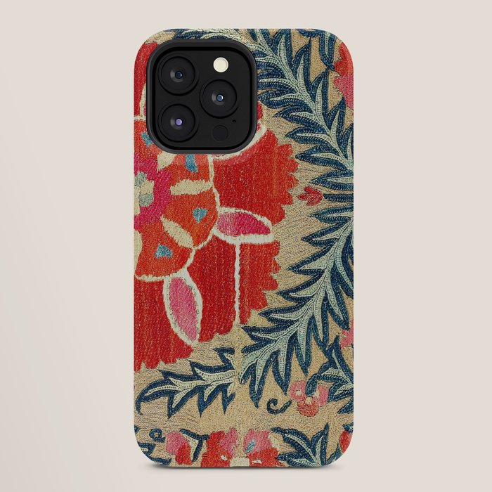 18th Century Suzani Fragment Print iPhone Case