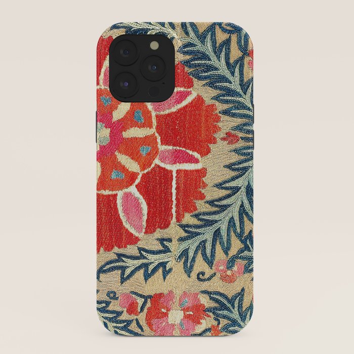 18th Century Suzani Fragment Print iPhone Case