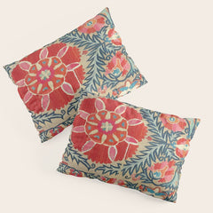 18th Century Suzani Fragment Print Pillow Sham