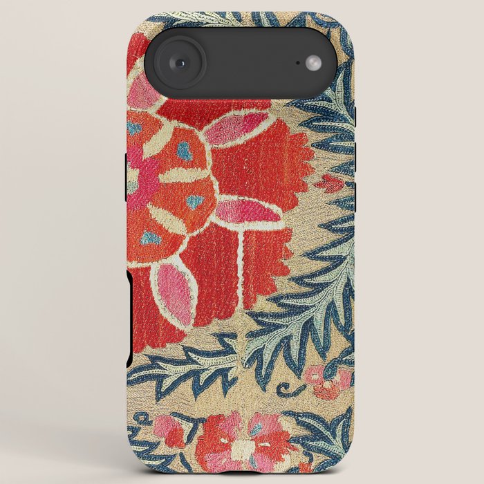 18th Century Suzani Fragment Print iPhone Case