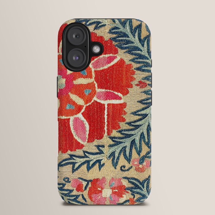 18th Century Suzani Fragment Print iPhone Case