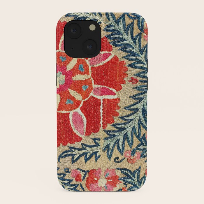 18th Century Suzani Fragment Print iPhone Case