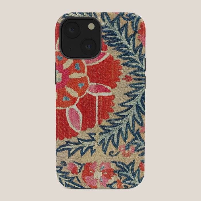 18th Century Suzani Fragment Print iPhone Case