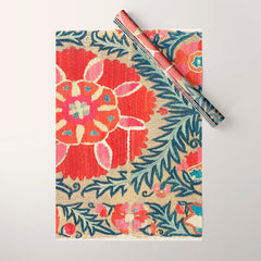 18th Century Suzani Fragment Print Wrapping Paper