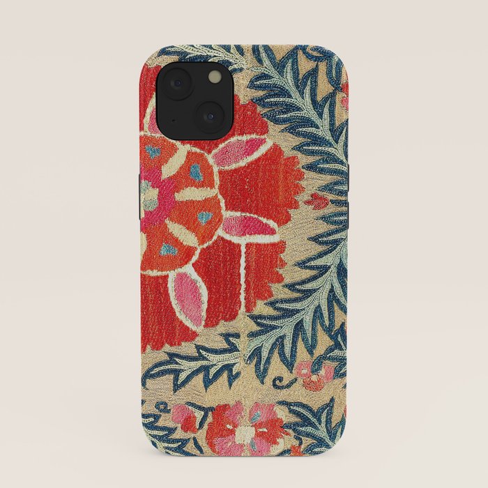 18th Century Suzani Fragment Print iPhone Case