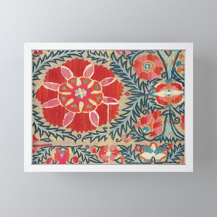 18th Century Suzani Fragment Print Mini Art Print