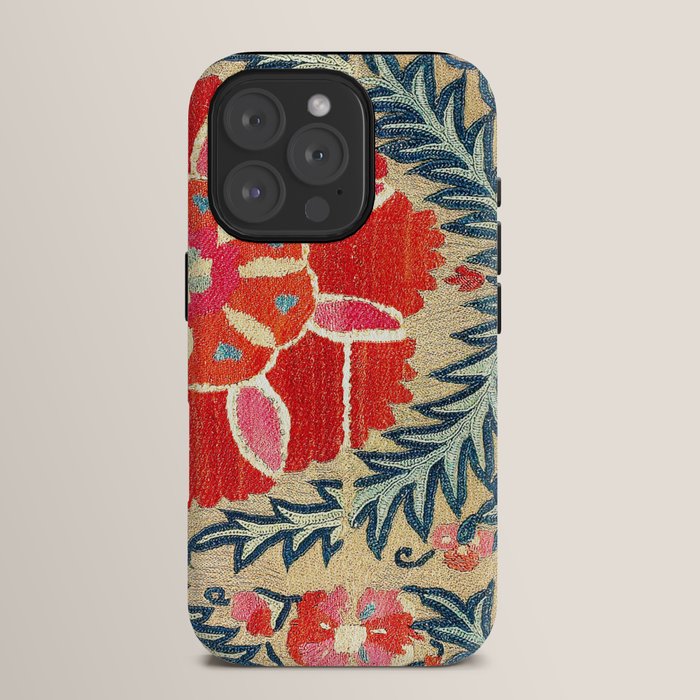 18th Century Suzani Fragment Print iPhone Case