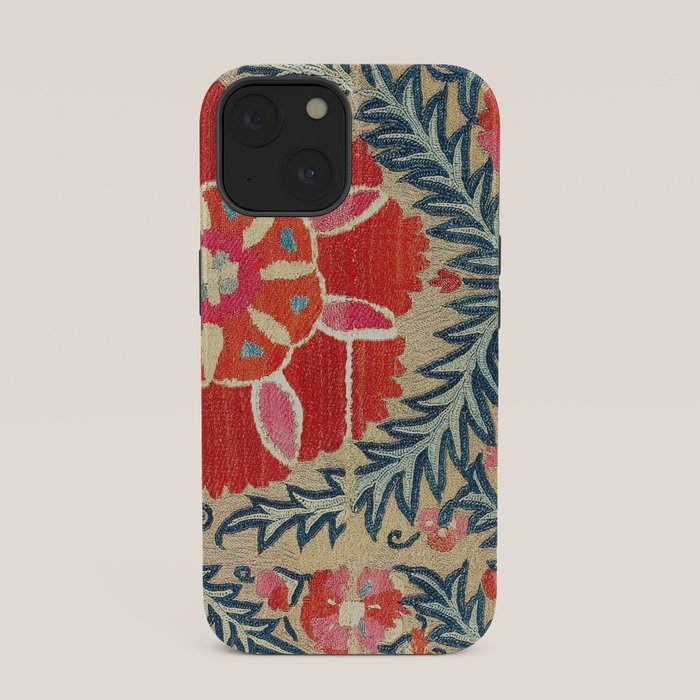 18th Century Suzani Fragment Print iPhone Case