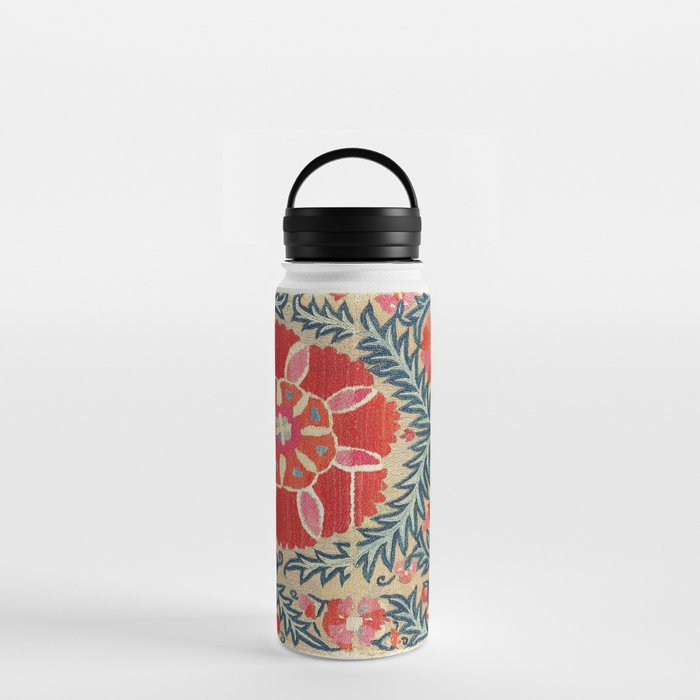 18th Century Suzani Fragment Print Water Bottle
