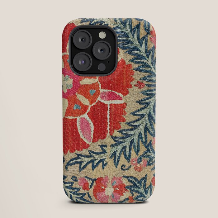 18th Century Suzani Fragment Print iPhone Case