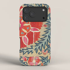 18th Century Suzani Fragment Print iPhone Case