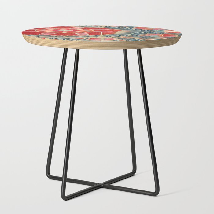 18th Century Suzani Fragment Print Side Table