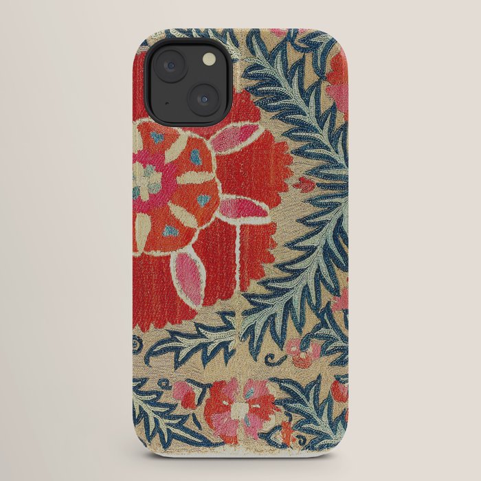 18th Century Suzani Fragment Print iPhone Case