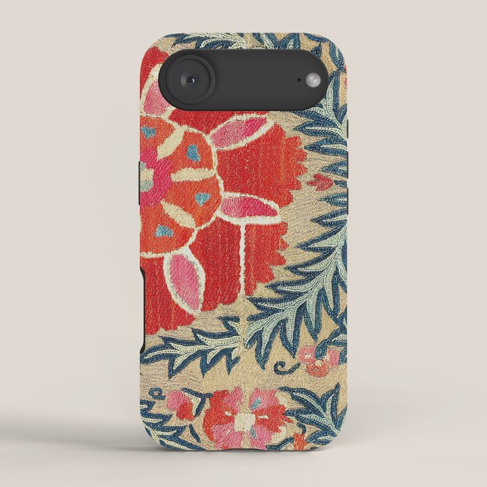 18th Century Suzani Fragment Print iPhone Case