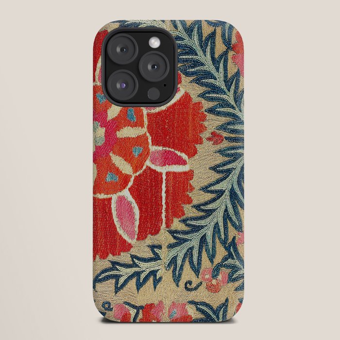 18th Century Suzani Fragment Print iPhone Case