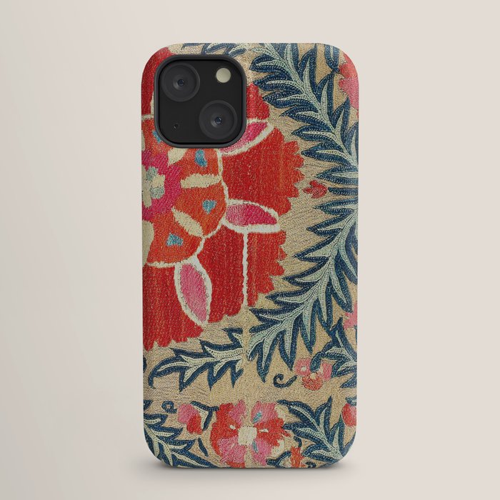 18th Century Suzani Fragment Print iPhone Case