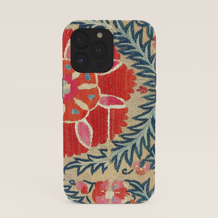 18th Century Suzani Fragment Print iPhone Case