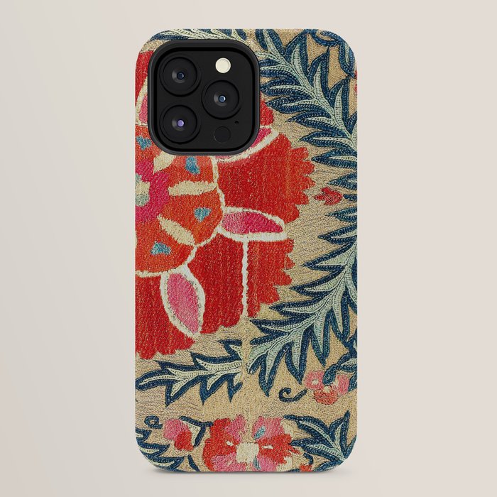 18th Century Suzani Fragment Print iPhone Case