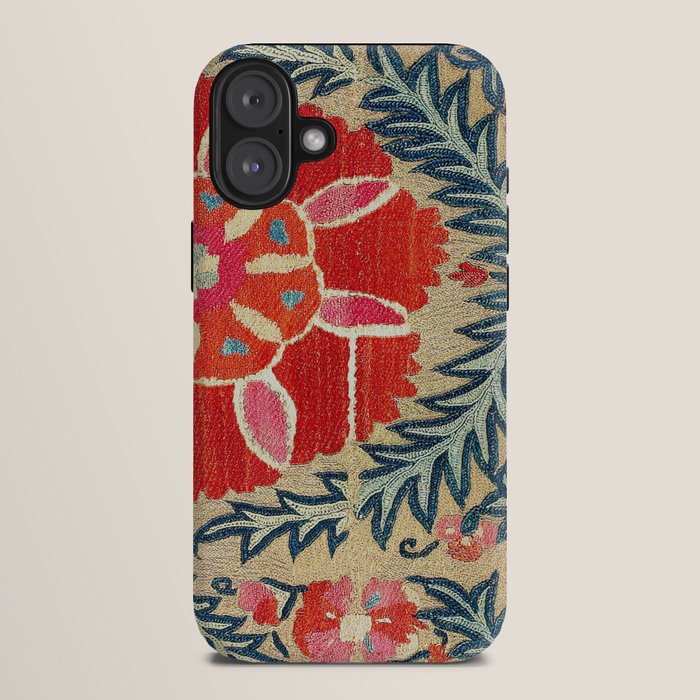 18th Century Suzani Fragment Print iPhone Case