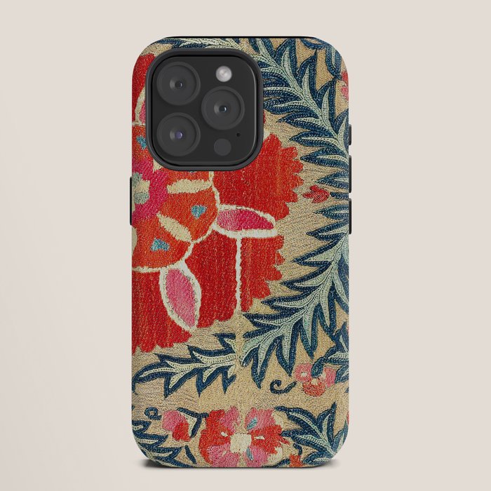 18th Century Suzani Fragment Print iPhone Case