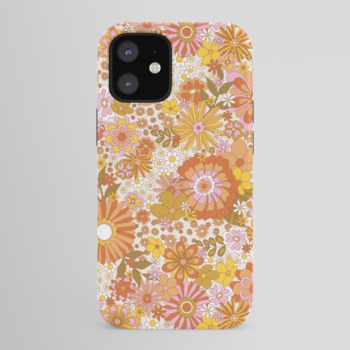 70s Floral Pattern iPhone Case