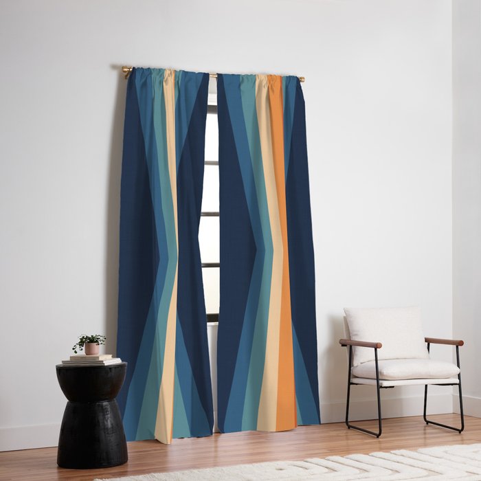 70's Retro Reflection Window Curtain