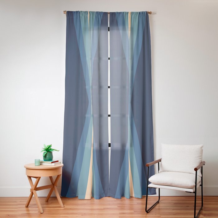 70's Retro Reflection Window Curtain