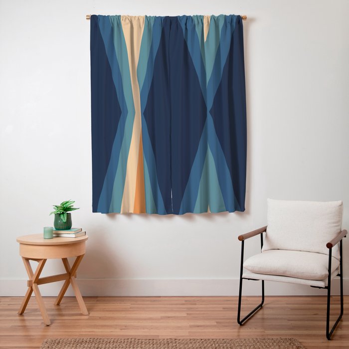 70's Retro Reflection Window Curtain