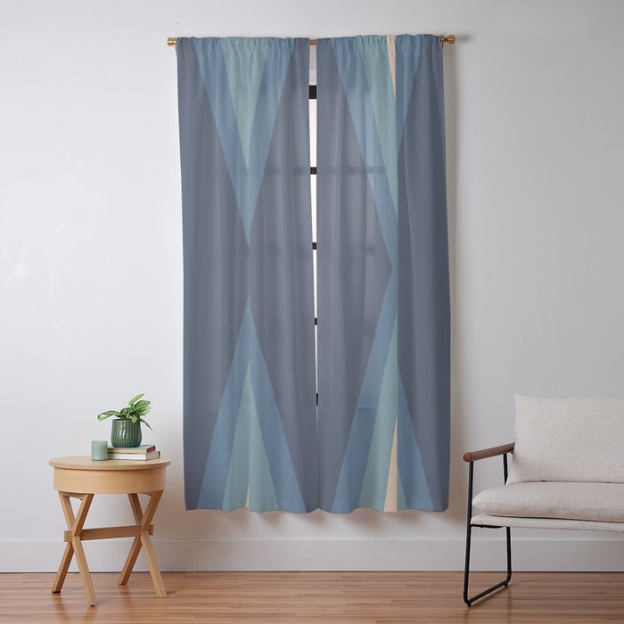 70's Retro Reflection Window Curtain