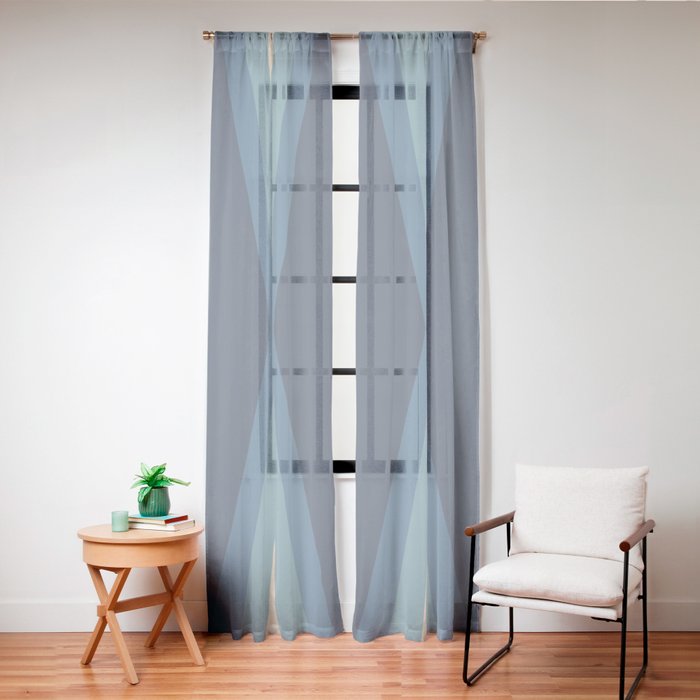 70's Retro Reflection Window Curtain