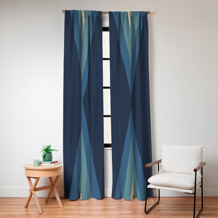 70's Retro Reflection Window Curtain
