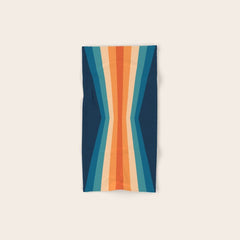 70's Retro Reflection Bath Towel