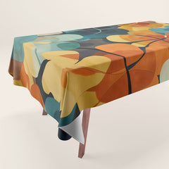 A Floral Palette of Colorful Petals Tablecloth