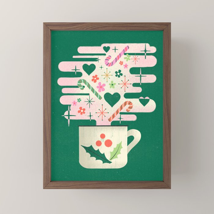 A Cup of Cheer - Warm Wishes Festive Holiday Mug Mini Art Print
