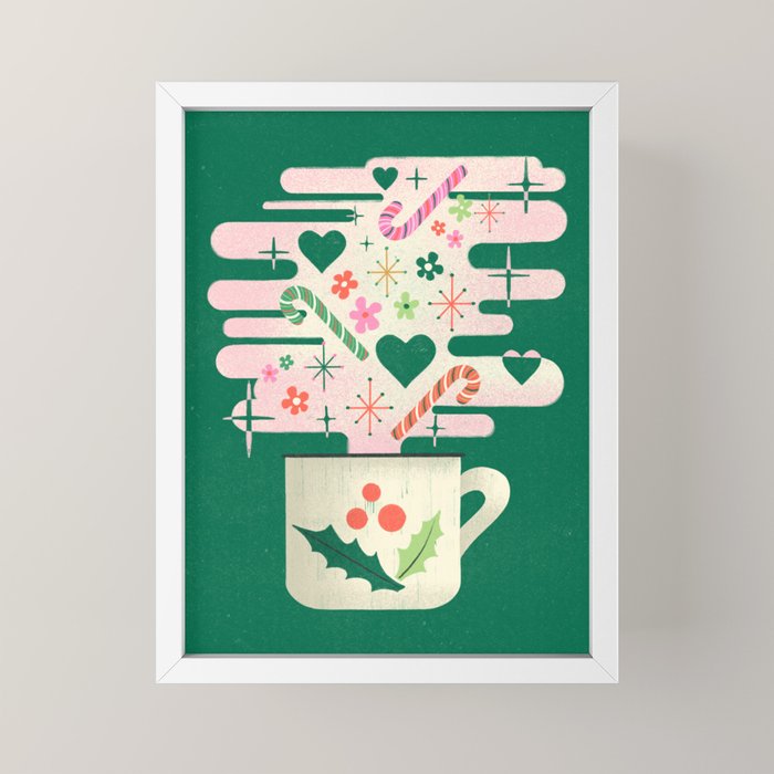 A Cup of Cheer - Warm Wishes Festive Holiday Mug Mini Art Print