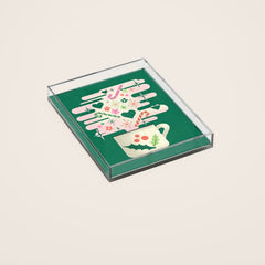 A Cup of Cheer - Warm Wishes Festive Holiday Mug Acrylic Tray