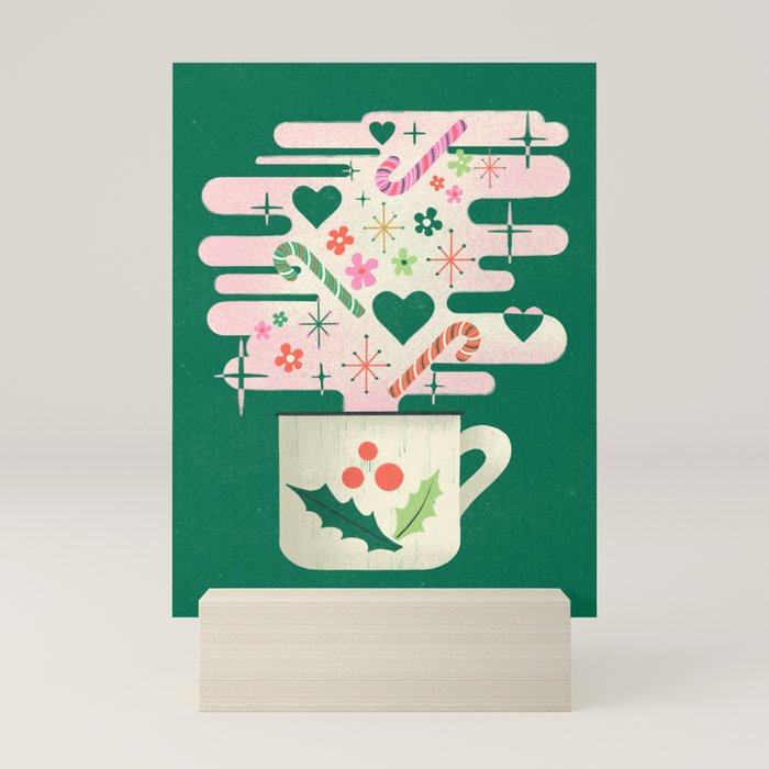 A Cup of Cheer - Warm Wishes Festive Holiday Mug Mini Art Print