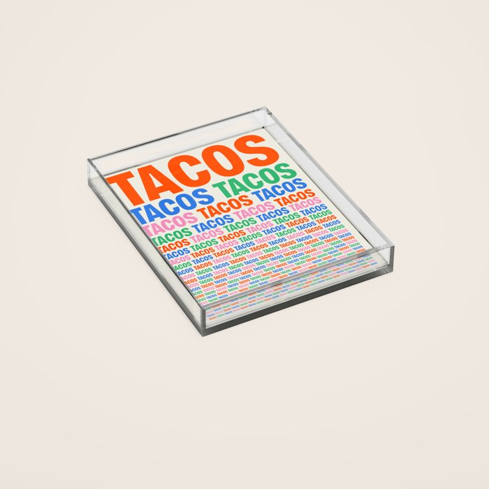 253 Tacos Acrylic Tray