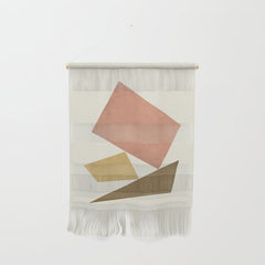 3 Forms Composition - Pink Wall Hanging