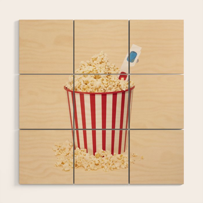 3D movie time Wood Wall Art