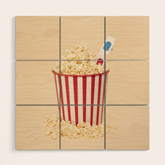 3D movie time Wood Wall Art