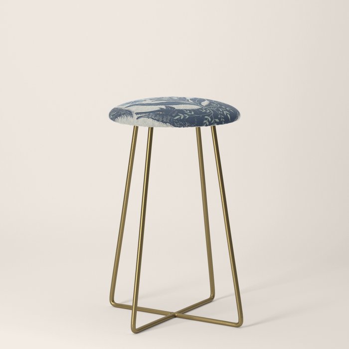 A Fox Chasing Its Tail Stool