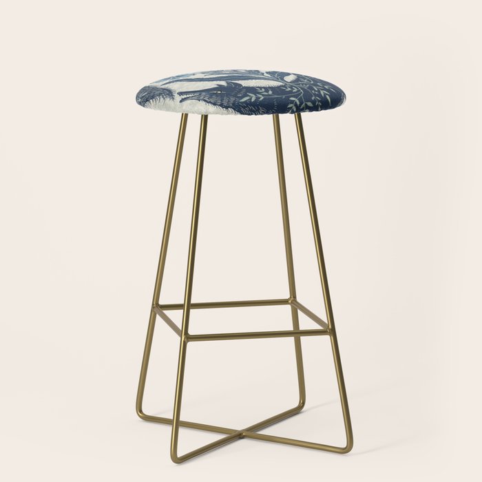 A Fox Chasing Its Tail Stool