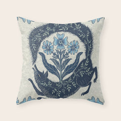 A Fox Chasing Its Tail Throw Pillow