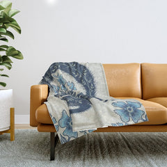 A Fox Chasing Its Tail Throw Blanket