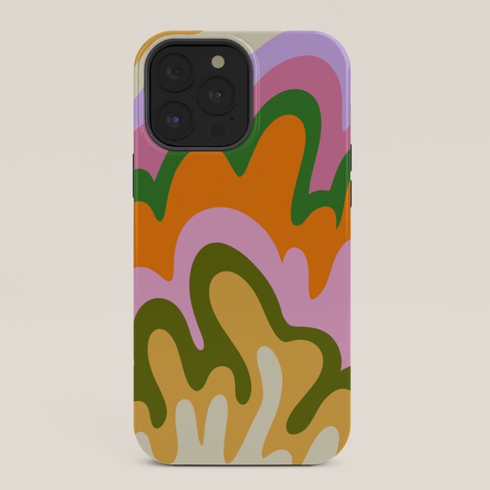 70s Hippie Retro Abstract Colorful Explosion iPhone Case
