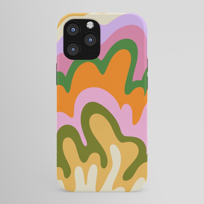 70s Hippie Retro Abstract Colorful Explosion iPhone Case