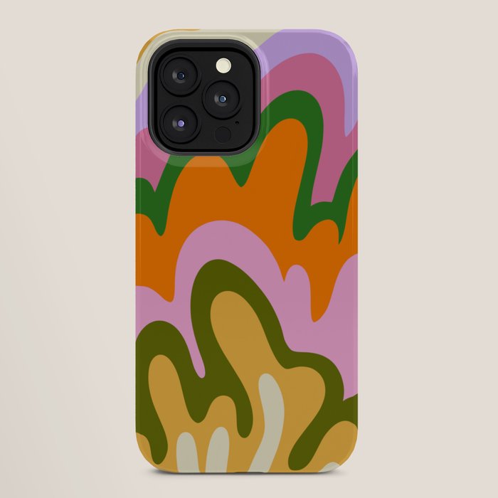 70s Hippie Retro Abstract Colorful Explosion iPhone Case